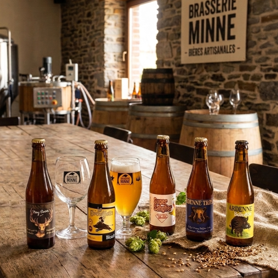 Les bières de la Brasserie Minne